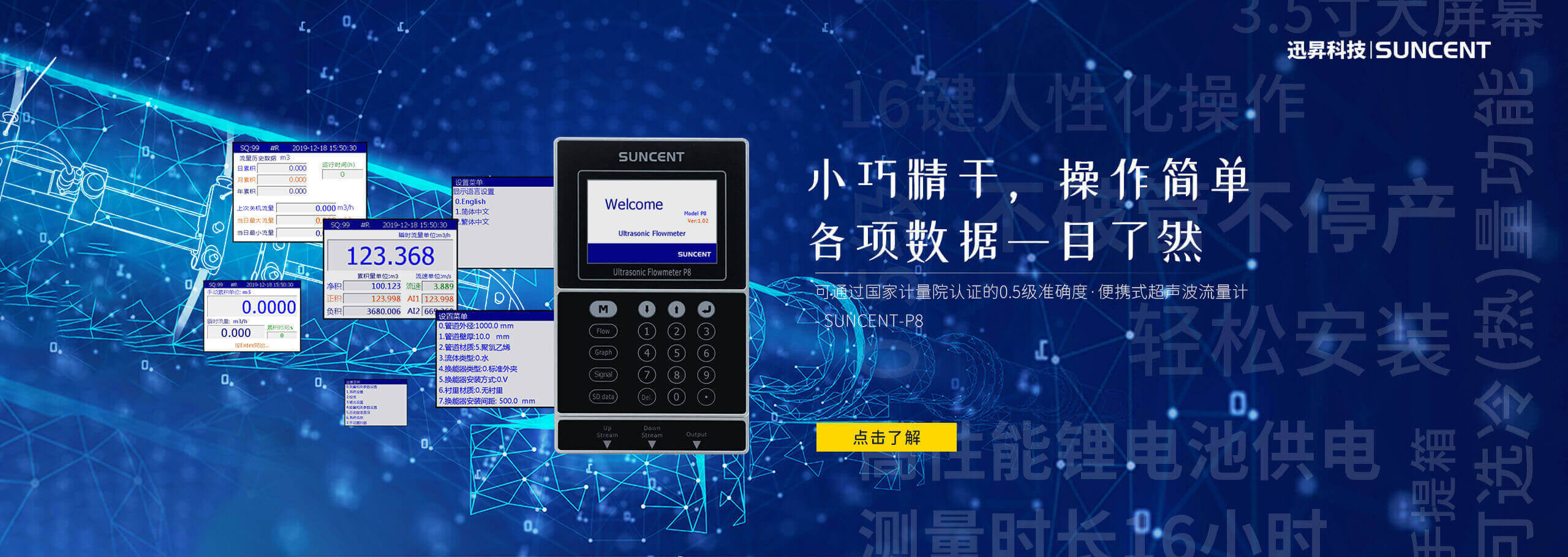 夾鉗式超聲波流量計(jì)